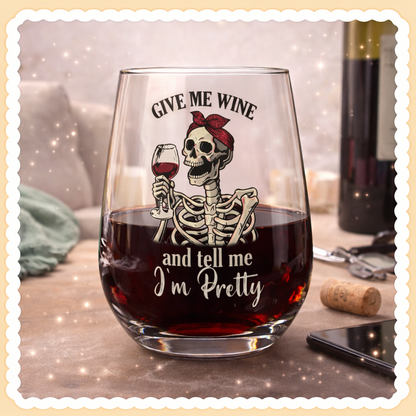 UV DTF Decals - Ready to Apply - Tell Me I'm Pretty Design Prints - DIY Decal - Customizable