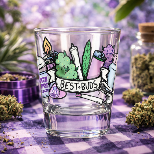UV DTF Cup Wrap - Ready to Transfer  4/20 Design DIY 1.5oz and 2.5oz Prints - Shot Glass - Customizable
