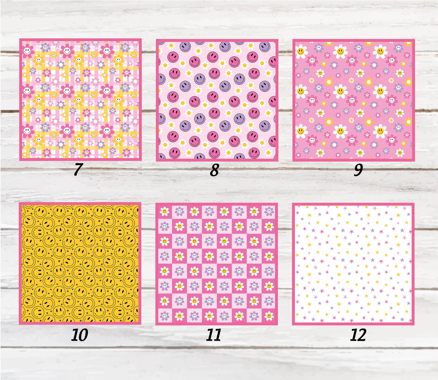 Lavender Retro Design Phone Wallet - 70s 80s Groovy Adhesive PU Leather Card Holder For Phone - Custom Gift - Stick on Pocket - Card Caddy