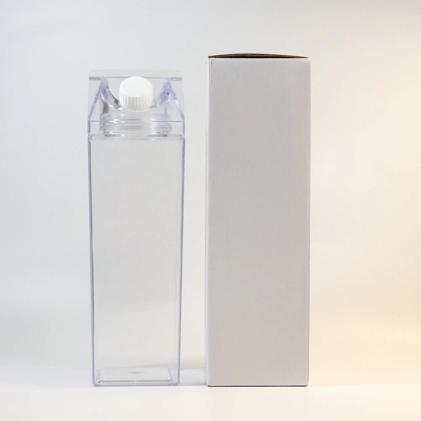 16oz Milk Carton Water Bottle | Acrylic Blank Tumbler | Customizable DIY Bottle | 500ml Cute Drinkware