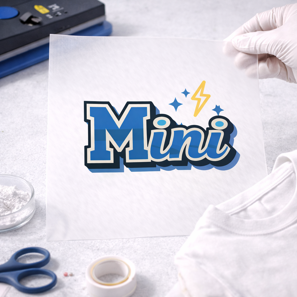 Boy Mama Mini DTF Transfer - Matching Mom and Child Heat Transfer - Blue Sporty Boy Mama Mini Shirt Design - Ready to Press DTF Decal