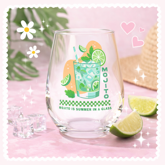 UV DTF Decals - Ready to Apply - Cocktails - Mojito - DIY Decal - Customizable