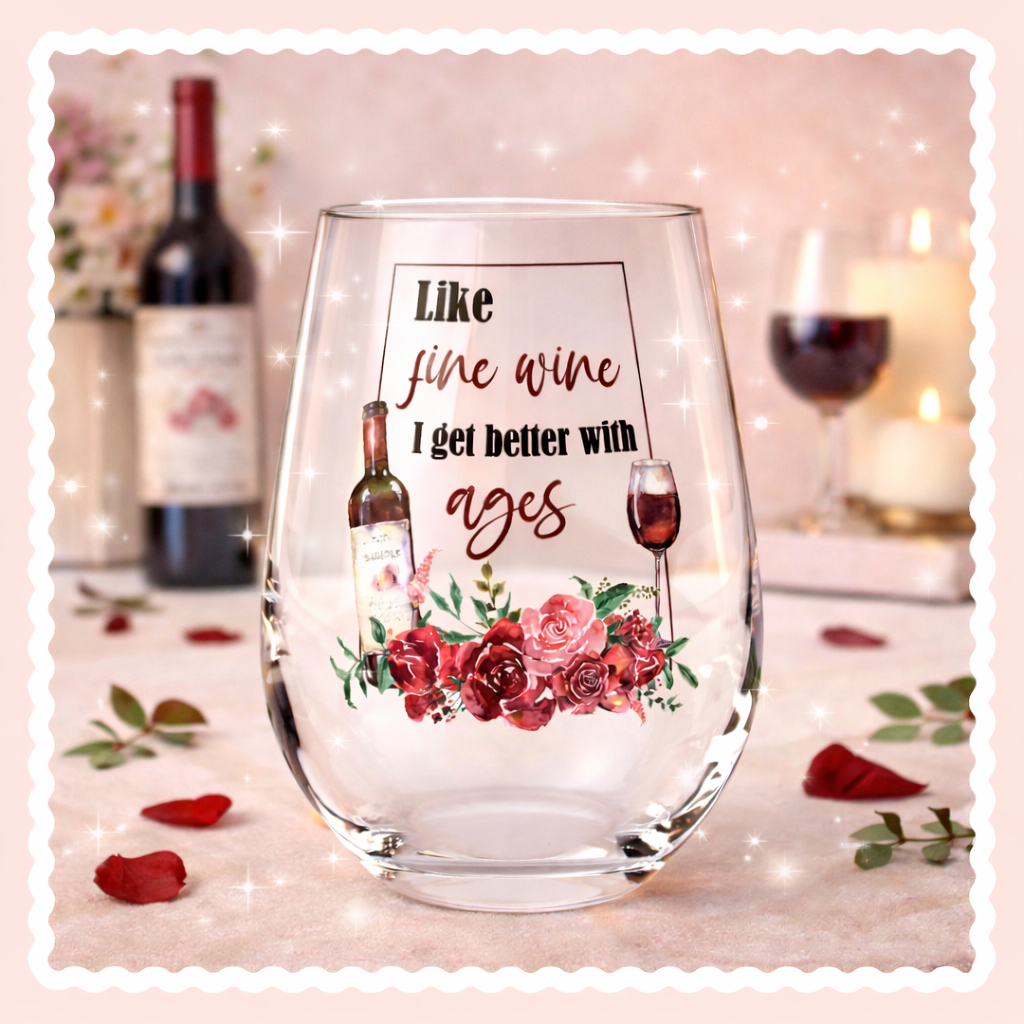 UV DTF Decals - Ready to Apply - I Get Better With Age Design Prints - DIY Decal - Customizable