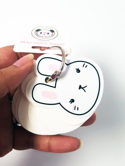 Bunny Mini Index Cards - Flash Cards - Little Gifts